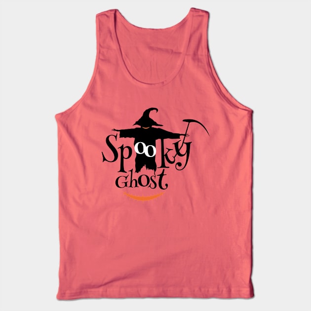 spooky Ghost - Halloween Gift Tank Top by Designerabhijit